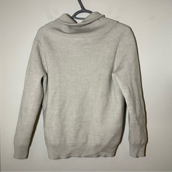 PATRICK ASSARAF SHAWL COLLAR MERINO WOOL SWEATER SIZE M - Picture 5 of 8